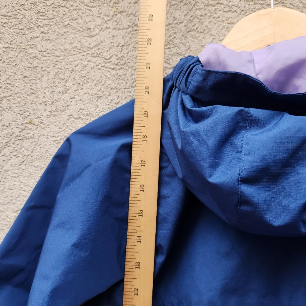 EDDIE BAUER Kids Jacket Size 5/6 Blue Purple Full Zip Shell